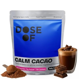 DOSE OF | Cacao con Magnesio para Dormir | Sin Melatonina | Sueño Profundo y Relajación | Glicina, Inositol, L-Teanina | Bebida en Polvo | Sin Azúcar,