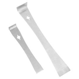 2pcs Stainless Steel Pry Bar Scraper, Scraper Pry Bar Tool Multi Purpose Flat Pry Bar Scraper for Kitchen Remodel Pulling Scraping Lifting