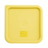 Hygiplas Square Yellow Lid to fit - Medium 5.5/7Ltr