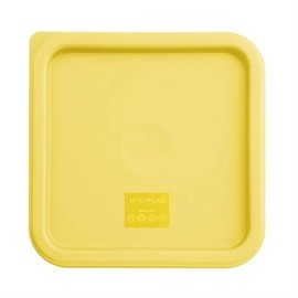 Hygiplas Square Yellow Lid to fit - Medium 5.5/7Ltr