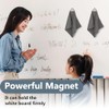 2 Pack Magnetic Microfiber Whiteboard Eraser Dry Erase Cloth Cleaning