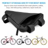 Unbranded Bicycle Triangle Bag Waterproof Bicycle Frame Front Tube Pouch