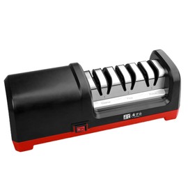 TAIDEA TG2102 Professional Electric Knife Sharpener for Straight Knives Diamond Abrasives, Quickly Sharpening, Repair/Restore/Polish Blades，Grit:360# & 600# 1000#& Polishing