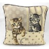 Traditional Tapestry Cushion Covers with Soft Faux Velvet Reverse 18"