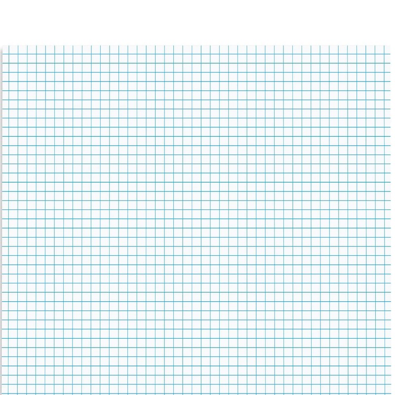 Staples Notepads, 8.5" x 11", Graph Ruled, White, 50 Sheets/Pad,