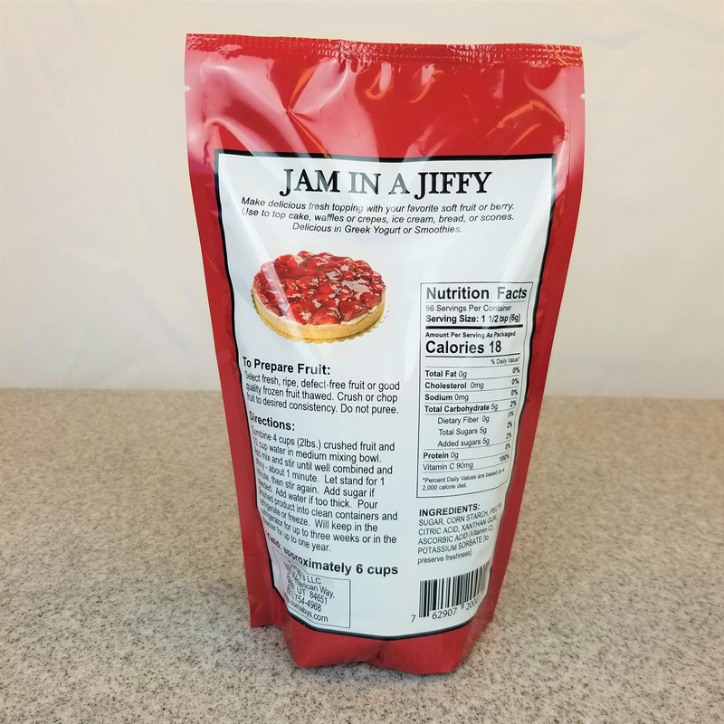 Cornabys Jam in a Jiffy, Instant, No-Cook, Freezer Jam Mix,