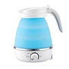 Foldable Kettle 0.6L Travel Silicone Stainless Steel Base Camping Kettle