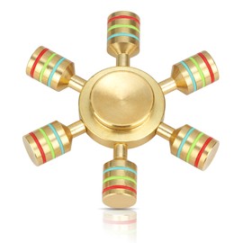 VOFOLEN Hand Spinner Stress Relief, Hand Spinner Fidget Toy for Spinner, Good Turning, Ethnic Water Supply, Cool, Pure Copper Hand Spinner Premium Quiet, Fast Rotation, Removable, Fidget Toy, Stress