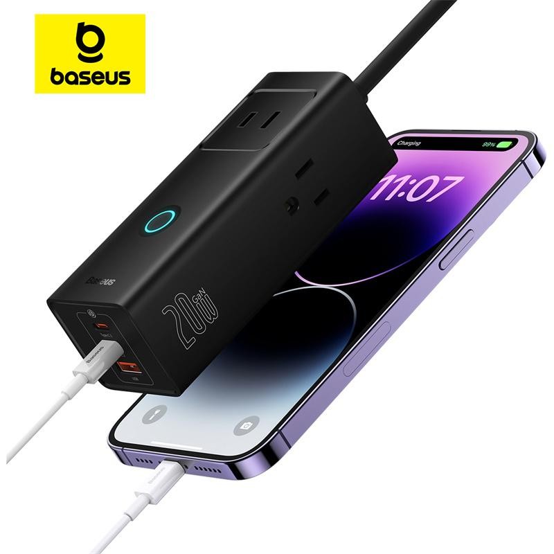 Baseus PowerCombo PowerStrip 3AC+1U+2C 20W Lite with 1.5m power cord