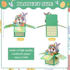 Osterkarten, Ostereier Pop Up Karte, Karte Ostern, Osterkarten mit Umschlag, Pop Up Ostergrußkarte, Easter Grußkarten, 3D Osterkarte, Hase Karte 3D Pop Up, Osterkarte, 3D Pop Up Osterkarten