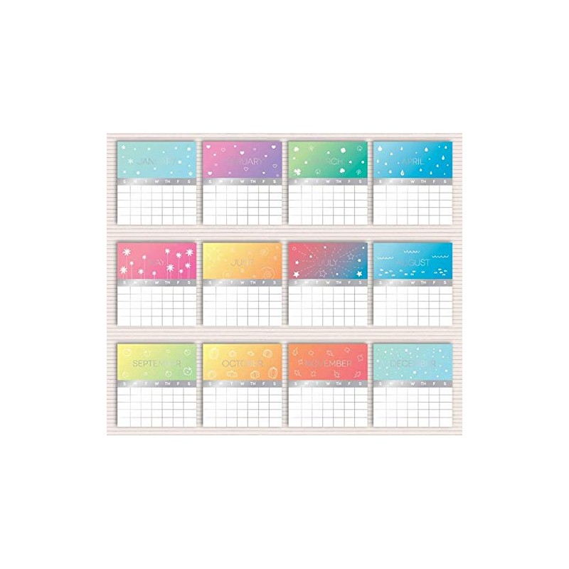 Mini Monthly Calendar with Stand, 5" x 4 1/2", January