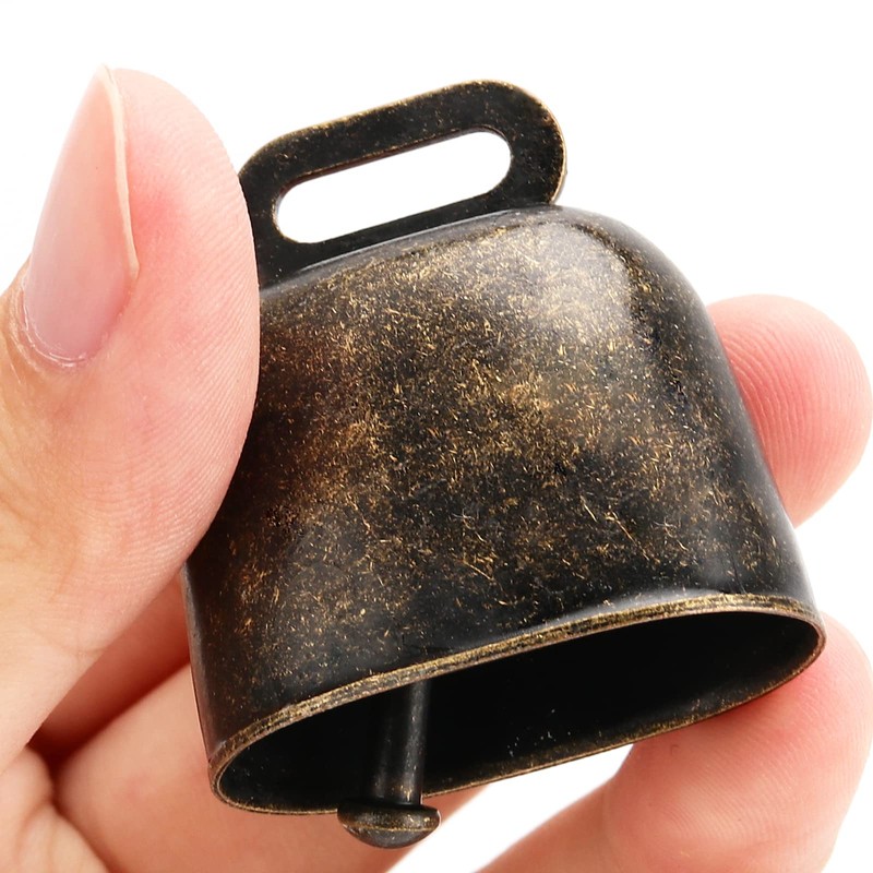 MAHIONG 25 Pack Grazing Copper Bells, Small Metal Cow Bells