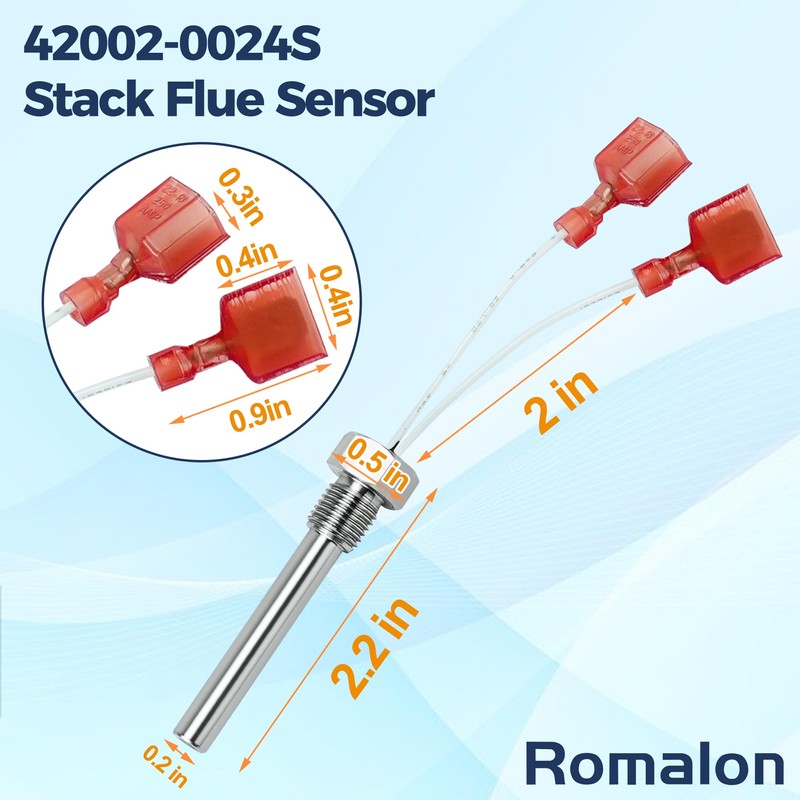 Romalon 42002-0024S Stack Flue Sensor 42001-0063S High Limit Switch 42001-0053S