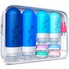 Travel Bottles for Toiletries,TSA Approved Silicone Travel Containers jar for