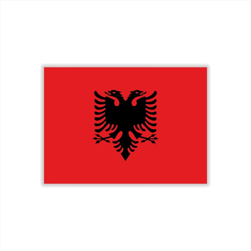 Womaha 30 Sheets Albania Flag Temporary Tattoos Fans Face Tattoo