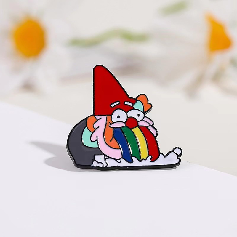 Lukgelyum - Broche de Navidad con diseño de dibujos animados