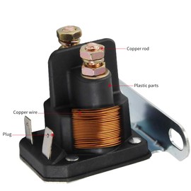 OuYi Motorcycle Parts Starter Solenoid Relay for X140 Z225 Z425 Z445 Z645 Troy Bilt Big Red Horse Bronco Super Bronco Colt XP Horse Horse XP Pony Mustang 46 XP