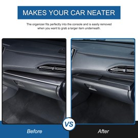 Tumukiw Passenger Dashboard Organizer Tray Compatible with Subaru WRX 2022-2024/ Crosstrek 2022-2024 Passenger Storage Organizer Mat Glove Box Storage Organizer Tray Anti-Slid Pad Interior Accessories