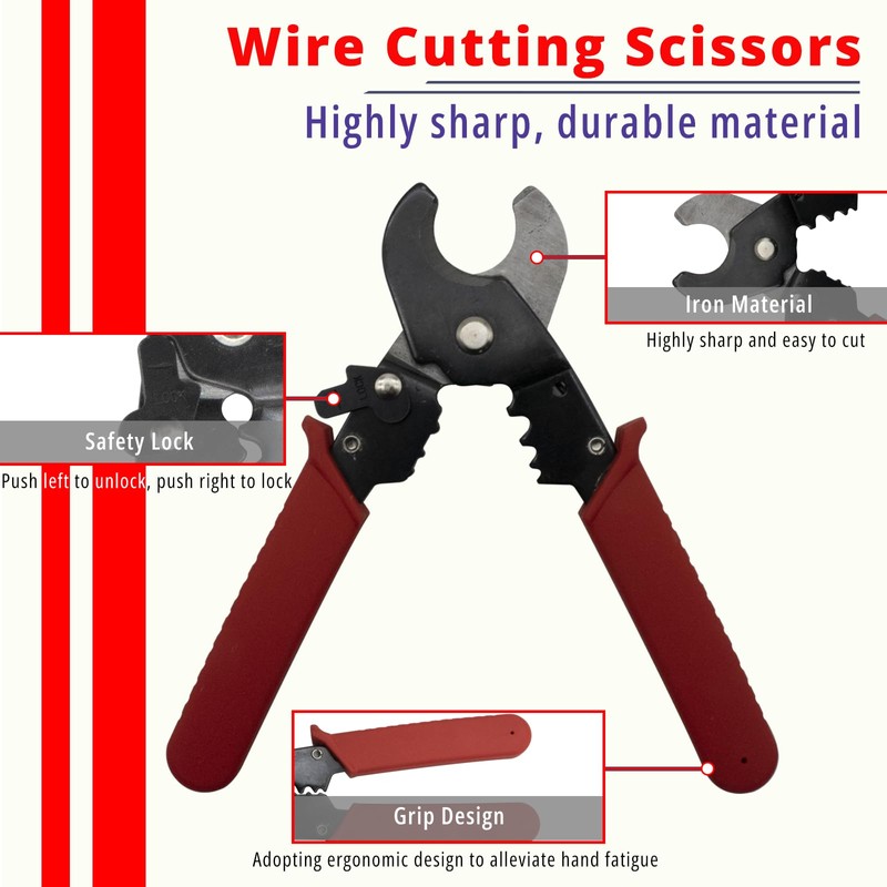TOMSHIELE Solar PV Panel Crimping Tool Kit, with 6 Pairs