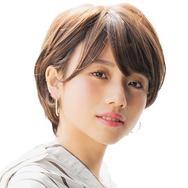 M.wig Certified, Medical Full Wig, Fully Hand Planted, S, M, Size, "Angel Modish Short", Natural, Easy to Wear, Heat Resistant, I-Shaped Whorl, 100% Handmade, Breathable, Short Wig, Wig, Women (M,