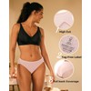 BAMBOO COOL Womens Underwear High Cut Briefs Breathable Moisture-Wicking Hipster