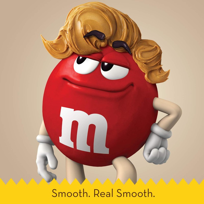 M&M'S Peanut Butter Chocolate Candy, Singles Size, 1.63-Ounce 24-Count Box