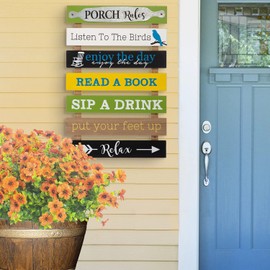 Grunyia 10 Bundles Artificial Flowers Outdoor UV Resistant Fake Flowers No Fade Faux Plants Garden Porch Window Box Decorating (Orange)