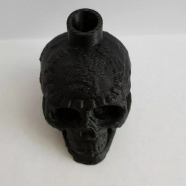 Deals-n-Sight Aztec / Mayan Screaming Death Whistle Onyx Black Skull  *** MADE IN USA ***