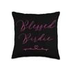 Blessed Birdie Throw Pillow