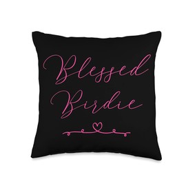 Blessed Birdie Throw Pillow