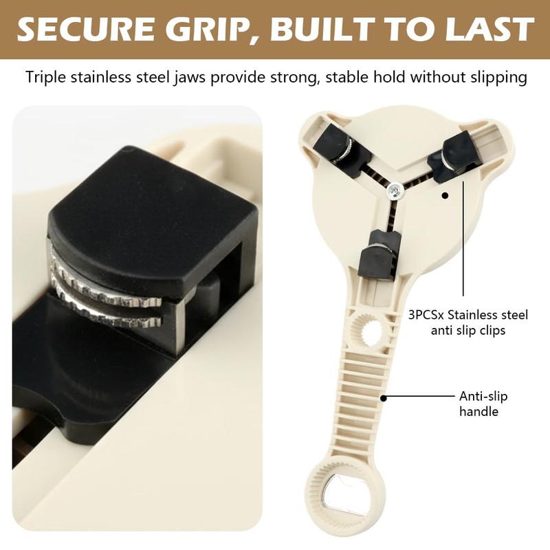 4-in-1 Jar Opener for Seniors and Weak Hands