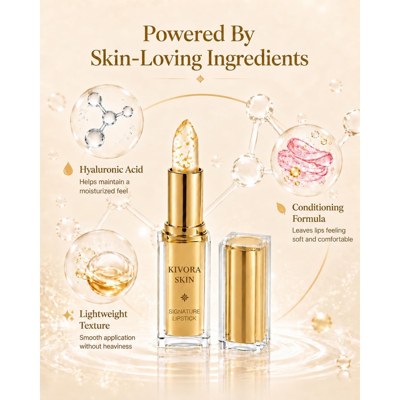 Signature Clear PH Color Changing Lipstick for Mature Lips