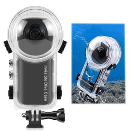 MotuTech Waterproof Case for Insta360 X4 Action Camera 50 m 164 FT Underwater Case Diving Protective Cover Swimming Snorkelling Ski Mountaineering Adapter for Quick Installation 1/4 Inch Screw