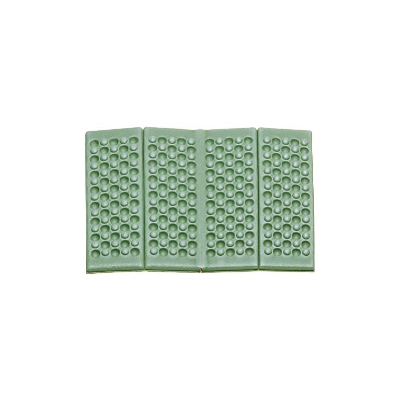 Bundok BD-514MO Folding Pillow, Moss Green x Orange, 8mm Thick,