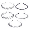 PUBAMALL Diadema ondulada de primavera, aro para el cabello, diadema