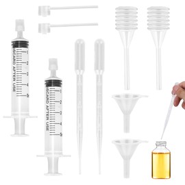 10pcs Perfume Refill Tool Kit, Perfume Dispenser Transfer Tools Kit Include Dropper Syringe Funnel Spring Straw Extractor for Liquid Essential Oils Fragrance Extractor