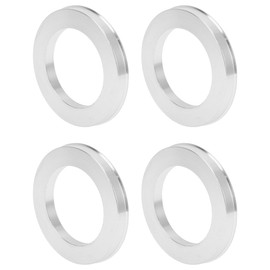 TUCKBOLD Car Wheel Hub Centric Rings Durable Wheels Center Shaft Shock Absorbing Hubrings Silver Tone 4 Pcs OD 87.1mm to ID 59.1mm Aluminum Alloy