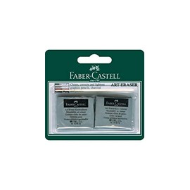 Faber-Castell Kneadable Eraser Grey, 2 Pack, (82-127018)