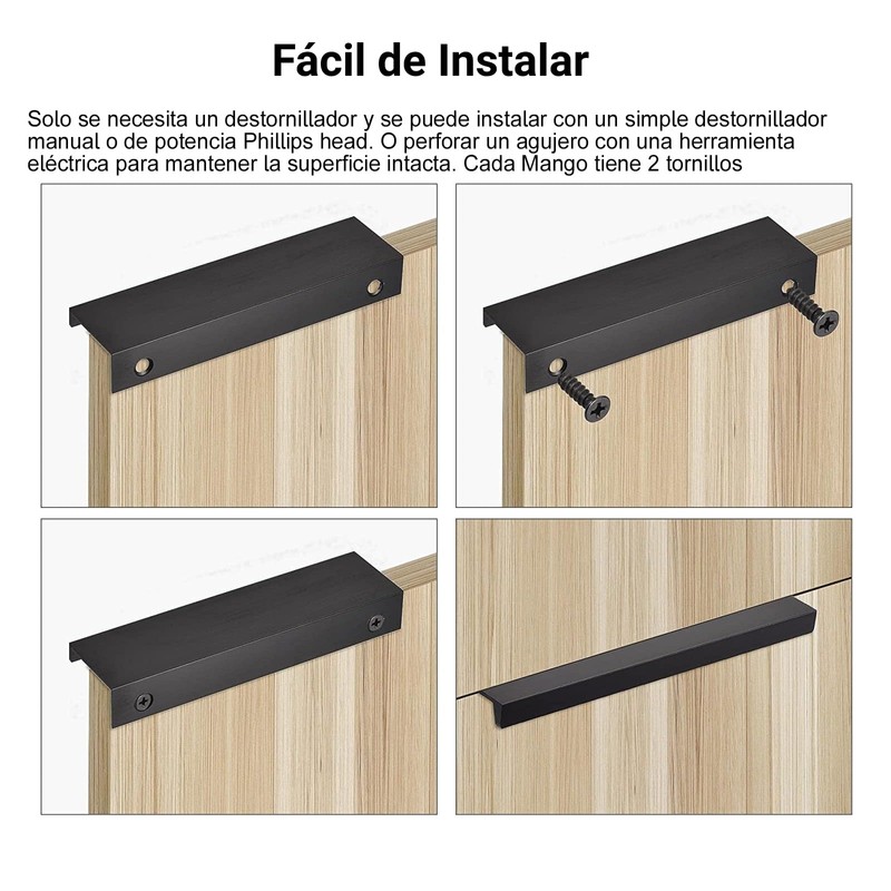Tiradores para Cajones 150mm Jaladeras 10 Piezas, Agarraderas para Gabinetes