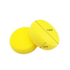 CORHAD 10Pcs Sponge Painting Stencils Round Stamper Tool for DIY Art Projects Early Education Supplies Yellow Easy to Clean for Creative Imagination and Parent Bonding