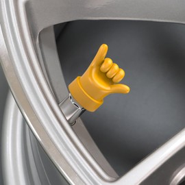 Valve Stem Covers - Hand Model Automobile Tire Plugs,Decorative Valve Cover Car Accessories, Rubber Replacement Tire Valve Cap for Most Vehicles