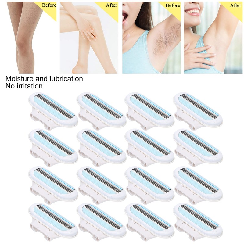 12Pcs Women's Razor Blade Refills 3 Blade Replacement Razor Blade