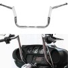 Unbranded Rise 10" Meathook Ape 1/4" Bar Handlebar For Harley