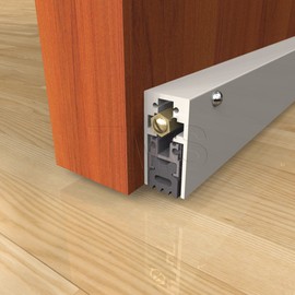 Trademark Soundproofing TMS Automatic Door Bottom/Heavy Duty/Surface Mounted/Clear Anodized Aluminum / 36inches Long