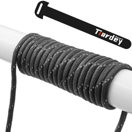 Tiardey PPR-016 Reflective Paracord 4mm 100ft (31m) 7 Core Strand,Tear-resistant,Nylon Cord,Mil Spec Type III Paracord,Holds up to 250kg for Outdoor Survival Camping