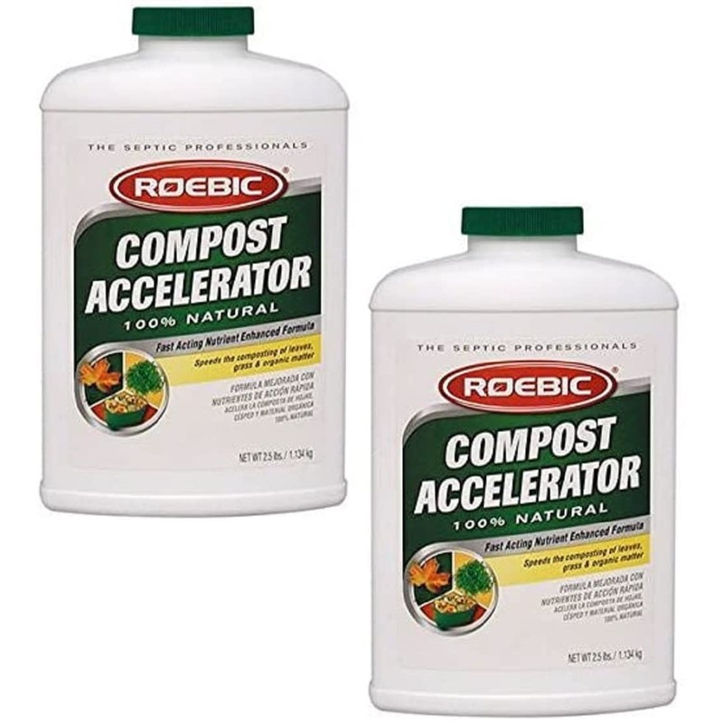 Roebic Laboratories CA-2.5-12 2-1/2-Pound Bacterial Compost Accelerator (2 Pack)