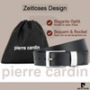 Pierre Cardin men’s genuine buffalo leather belt, XXL, customisable -
