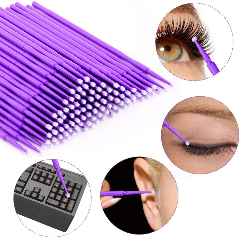 Surplex Pack of 400 Cotton Swabs, Microbrush Micro Brush Cleaning