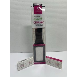 Sylphkiss Refillable Natural Ceramic Foot File Plus 3 Extra Refill Pad Included