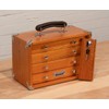 Gerstner International GI-T12 Red Oak 4-Drawer Mini Portable Chest
